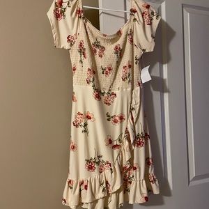 Ivory Floral Junior Dress
